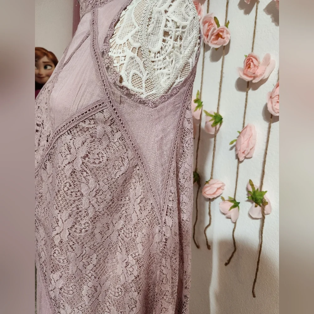 Free People One Elderberry Angel lace mini dress - Picture 6 of 6